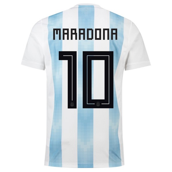 Camiseta Argentina 1ª Maradona 2018 Blanco